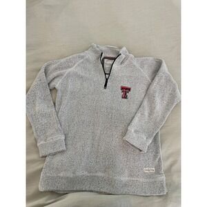Pressbox Texas Tech Red Raiders Comfy Terry Quarter Zip Pullover Women's M